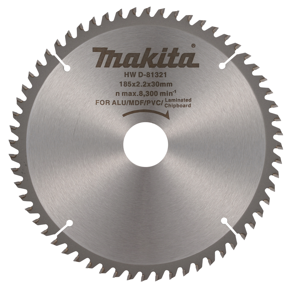 D-81321 Disco de sierra circular T.C.T., 185 x 1,4 x 30 mm, 60 dientes