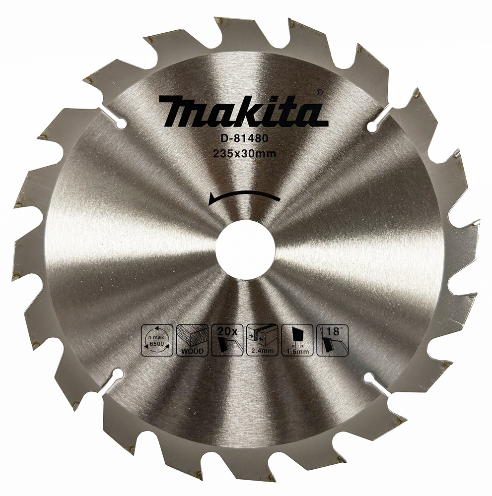 D-81480 Disco sierra circular, Standard T.C.T. 235 x 30 mm, 20 D