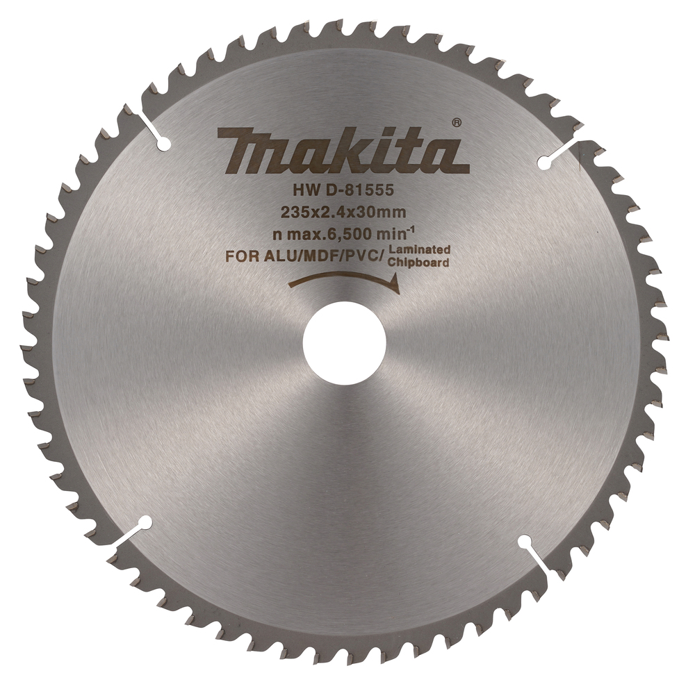 D-81555 Disco de sierra circular T.C.T., 235 x 1,6 x 30 mm, 60 dientes