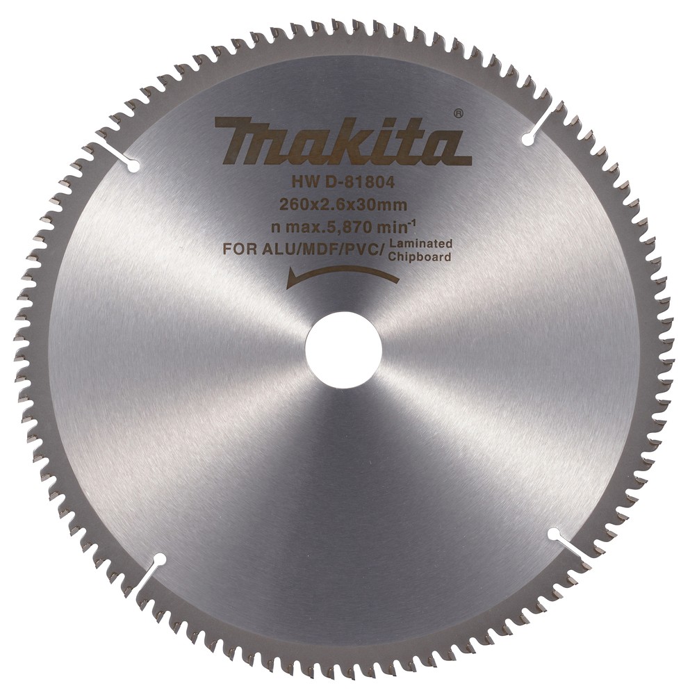 D-81804 Disco Multimaterial T.C.T. 260 x 30 mm, 100 D, Plastico / Aluminio