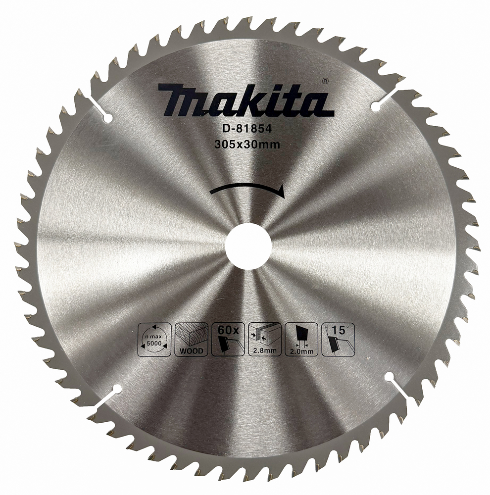D-81854 Disco sierra circular, Standard T.C.T. 305 x 30 mm, 60 D