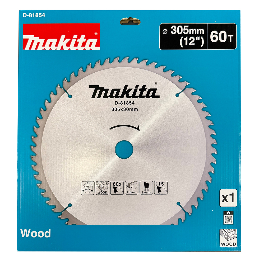 D-81854 Disco sierra circular, Standard T.C.T. 305 x 30 mm, 60 D