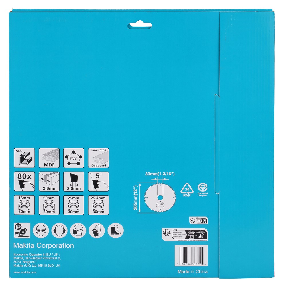 D-81907 Disco Multimaterial T.C.T.  T.C.T. 305 x 30 mm, 80 D
