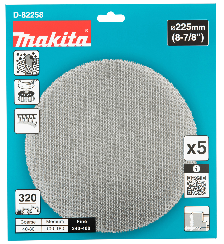 D-82258 Lija de malla, 225 mm, A320