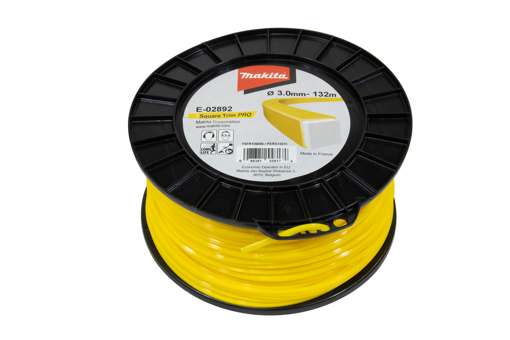 E-02892 Hilo de nylon cuadrado, 3,0 mm x 132 m