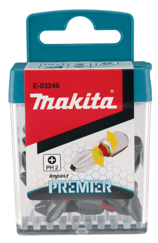E-03246 Punta torsion premier PH2-25, 15u, 25 mm, 1/4