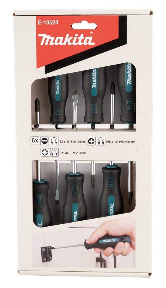 E-13524 Juego de destornilladores, 6 pcs