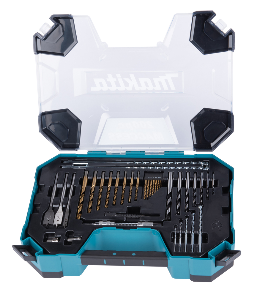 E-22610 Estuche de brocas y fijaciones Maccess, 200 uds