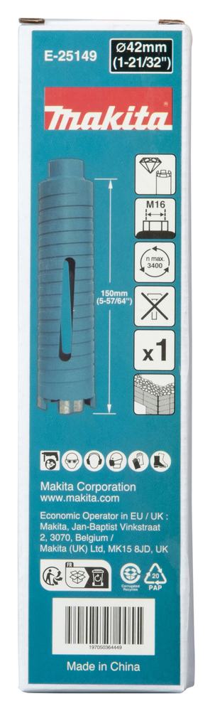 E-25149 Broca de diamante 42 mm