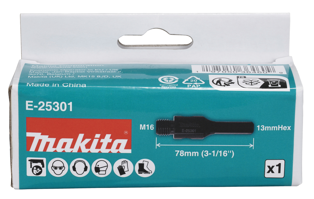 E-25301 Adaptador broca de diamante 13 mm