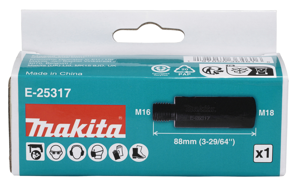 E-25317 Adaptador broca de diamante M16-M18