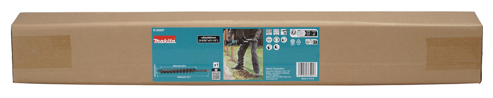 E-25507 Broca para ahoyadora, 80 mm x 800 mm