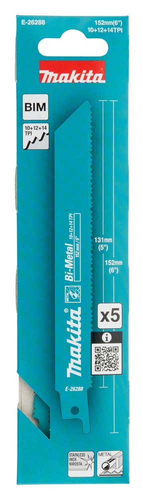 E-26288 Hoja de sierra de sable 152 x 1,25 mm