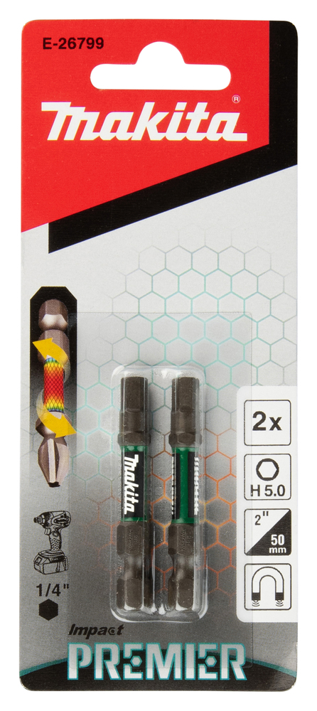 E-26799 Puntas Premier Hex, H5, 50mm