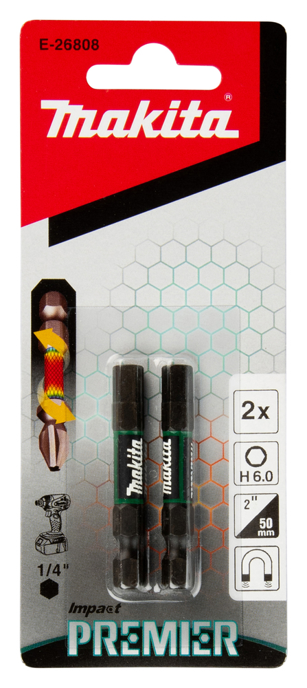 E-26808 Punta Impact Premier Hex, H6, 50mm