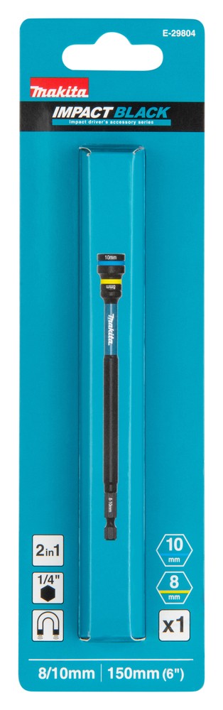 E-29804 Llave de vaso demsontable 10 / 13 x 65 mm, 1/4