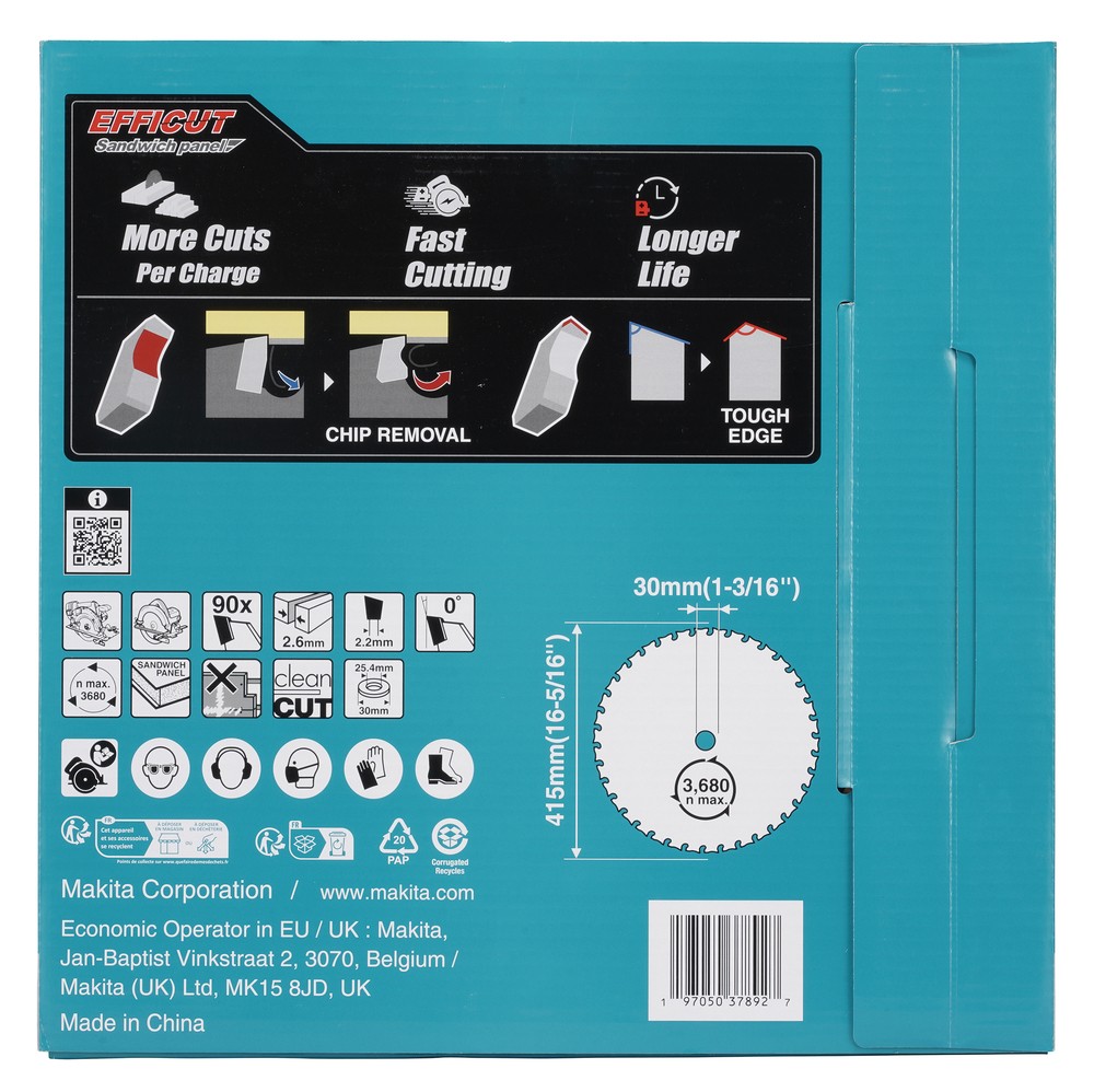 E-30209 Disco panel sandwich 415 x 30 mm, 90 D