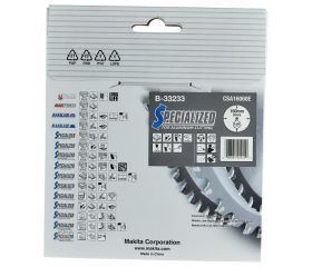 B-33233 Disco sierra circular , Specialized T.C.T, 160 x 20 mm, 60 D