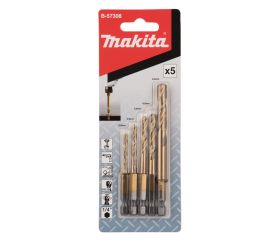 B-57308 Estuche de brocas para metal, HSS-TIN 1/4