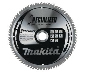 B-67290 Disco de sierra circular, Efficut T.C.T, 260 x 30 mm, 80 D
