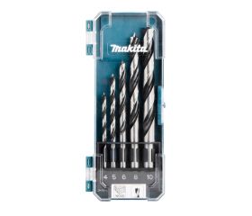 D-72861 Estuche de brocas para madera HSS 4-5-6-8-10 mm 5 pcs