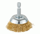 D-73601 Copa ondulada latonada para taladro 38 mm, 0,3 mm, 1/4"
