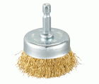 D-73617 Copa ondulada latonada para taladro 50 mm, 0,3 mm, 1/4