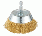 D-73639 Copa ondulada latonada para taladro 75 mm, 0,3 mm, 1/4"
