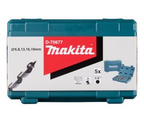D-75677 Estuche de brocas para madera, 5 pcs