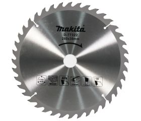 D-77322 Disco sierra circular 260 x 40D x 30 mm