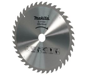 D-77322 Disco sierra circular 260 x 40D x 30 mm