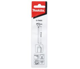 D-78405 Broca para vidrio y baldosas 3 x 51 mm