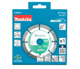D-80070 Disco de diamante Diamak 115 x 22,23 mm