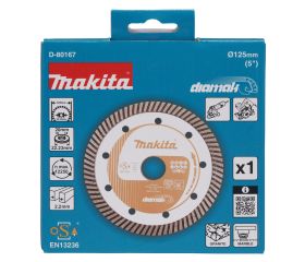 D-80167 Disco de diamante 125 x 22,23 mm, Banda Turbo