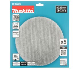 D-82236 Lija de malla, 225 mm, A180
