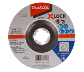 E-00393 Disco de rectificar X-Lock, 125 x 6,0 mm, A36P