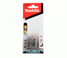 E-03165 Punta torsión Impact Premier, PZ1, 25 mm, 1/4", 2 pcs