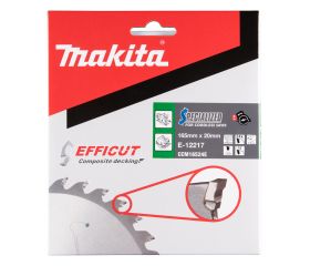 E-12217 Disco sierra circular , Efficut T.C.T, 165 x 20 mm, 24 D
