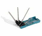 E-13596-12 Set de brocas T.C.T, para SDS-PLUS, 4 x 12 pcs