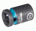 E-16128 Llave de vaso Impact Black, 1/2", 16 mm