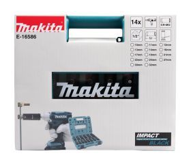 E-16586 Estuches de llaves de vaso Impact Black, 1/2