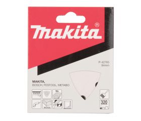 P-42765 Lijas de velcro 94 x 94 x 94 mm, 320G, 10 pcs