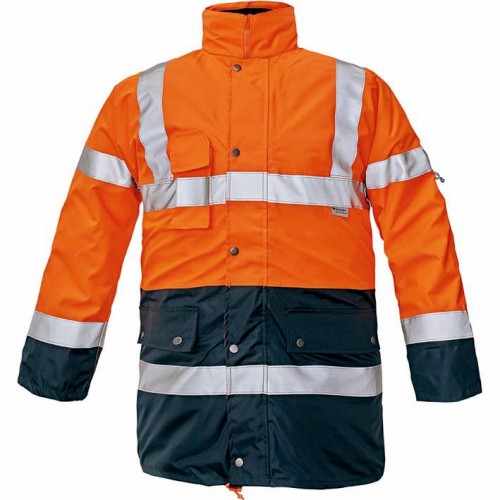 PARKA BI ROAD JACKET HV ORANGE-NAVY