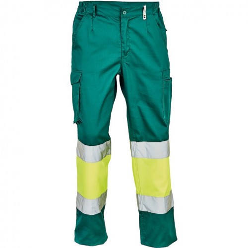 PANTALÓN BILBAO HV TROUSERS GREEN-YELLOW