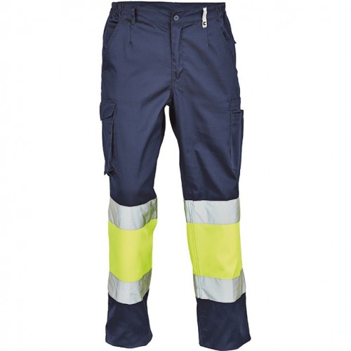 PANTALÓN BILBAO HV TROUSERS NAVY-YELLOW