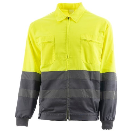 CAZADORA BILLIE HV YELLOW/GREY