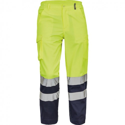 PANTALÓN BURGOS HV TROUSERS YELLOW-NAVY