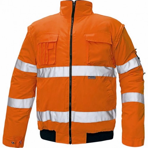 CHAQUETA CLOVELLY PILOT JACKET HV ORANGE