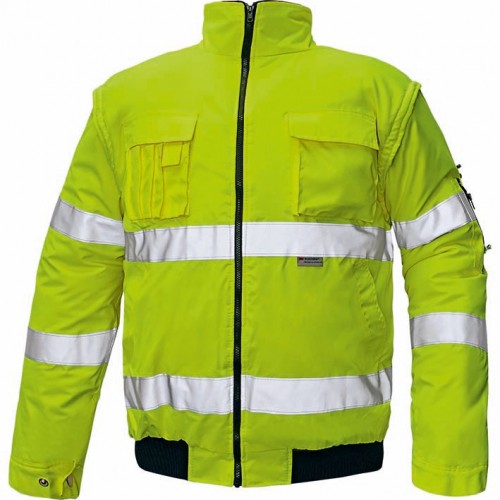 CHAQUETA CLOVELLY PILOT JACKET HV YELLOW