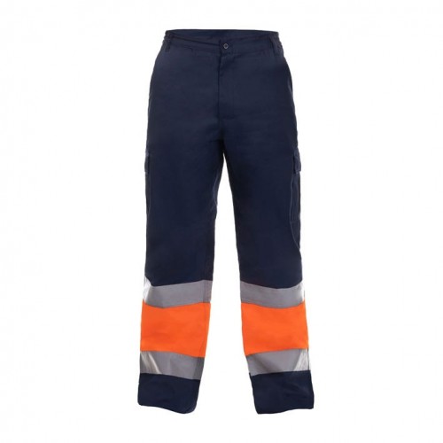 PANTALON DOVER HV TROUSERS ORANGE-NAVY